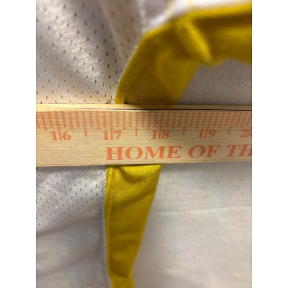 Reebok Team Uniforms White & Yellow Mesh Football Jersey XL - Picture 6 of 8